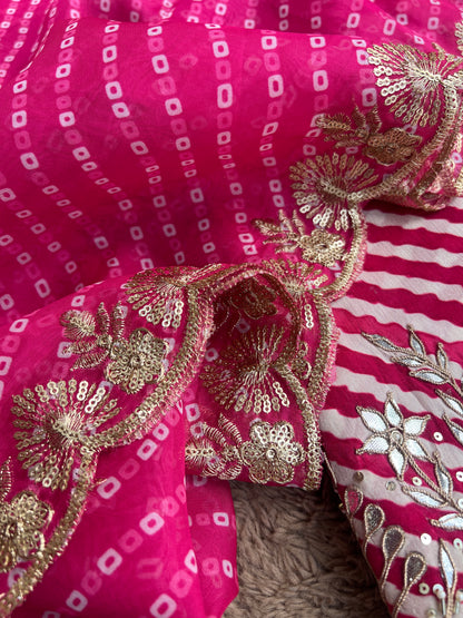 Rani Charm Laheriya Daman Work