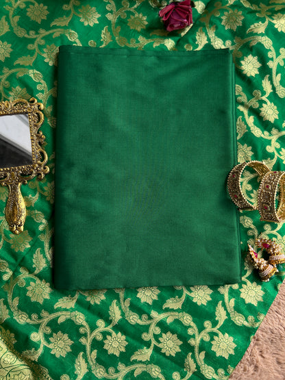 Timeless Plain Raw Silk Suit with Banarasi Dupatta