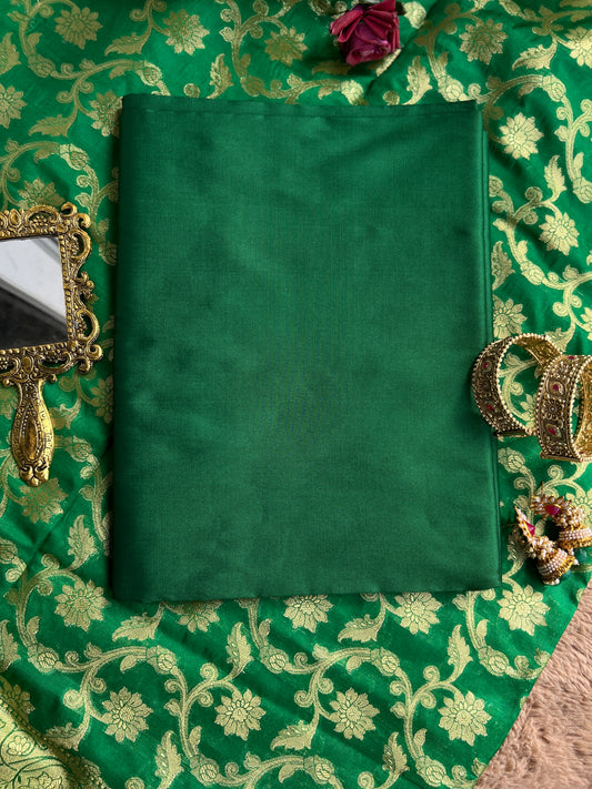 Timeless Plain Raw Silk Suit with Banarasi Dupatta