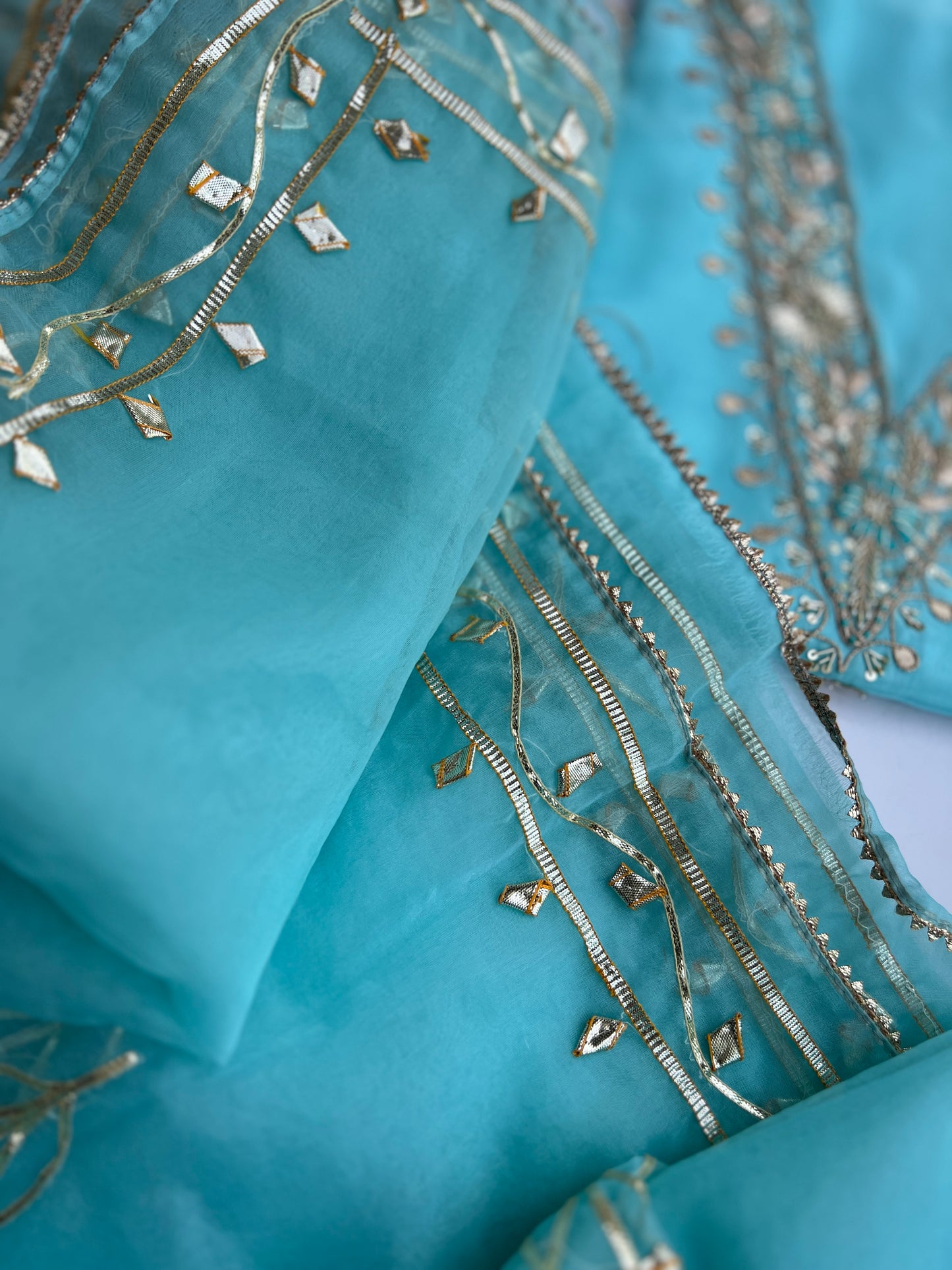 Celestial Blue V-Handwork