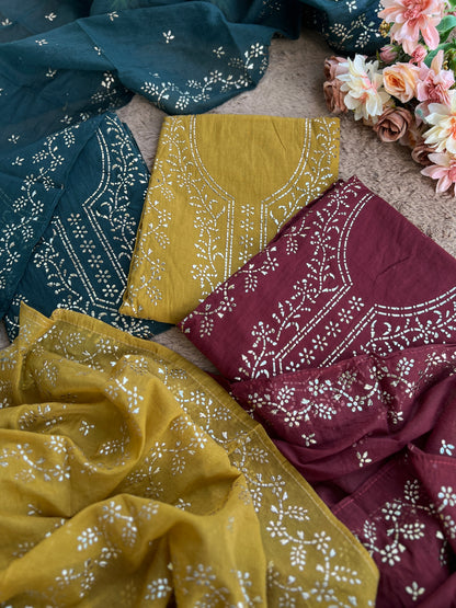 Graceful Mal Chanderi with Timeless Mukesh Embroidery