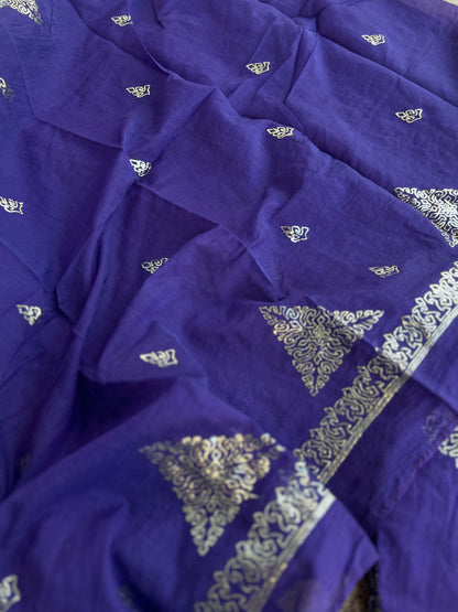Vibrant Mal Chanderi Suits with Elegant Pitta Work Detailing