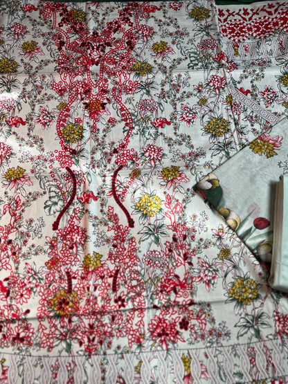 Floral Elegance Cotton Suit Set – Soft Summer Comfort