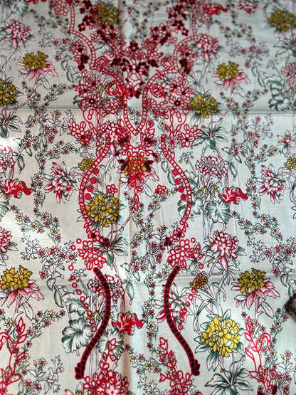 Floral Elegance Cotton Suit Set – Soft Summer Comfort