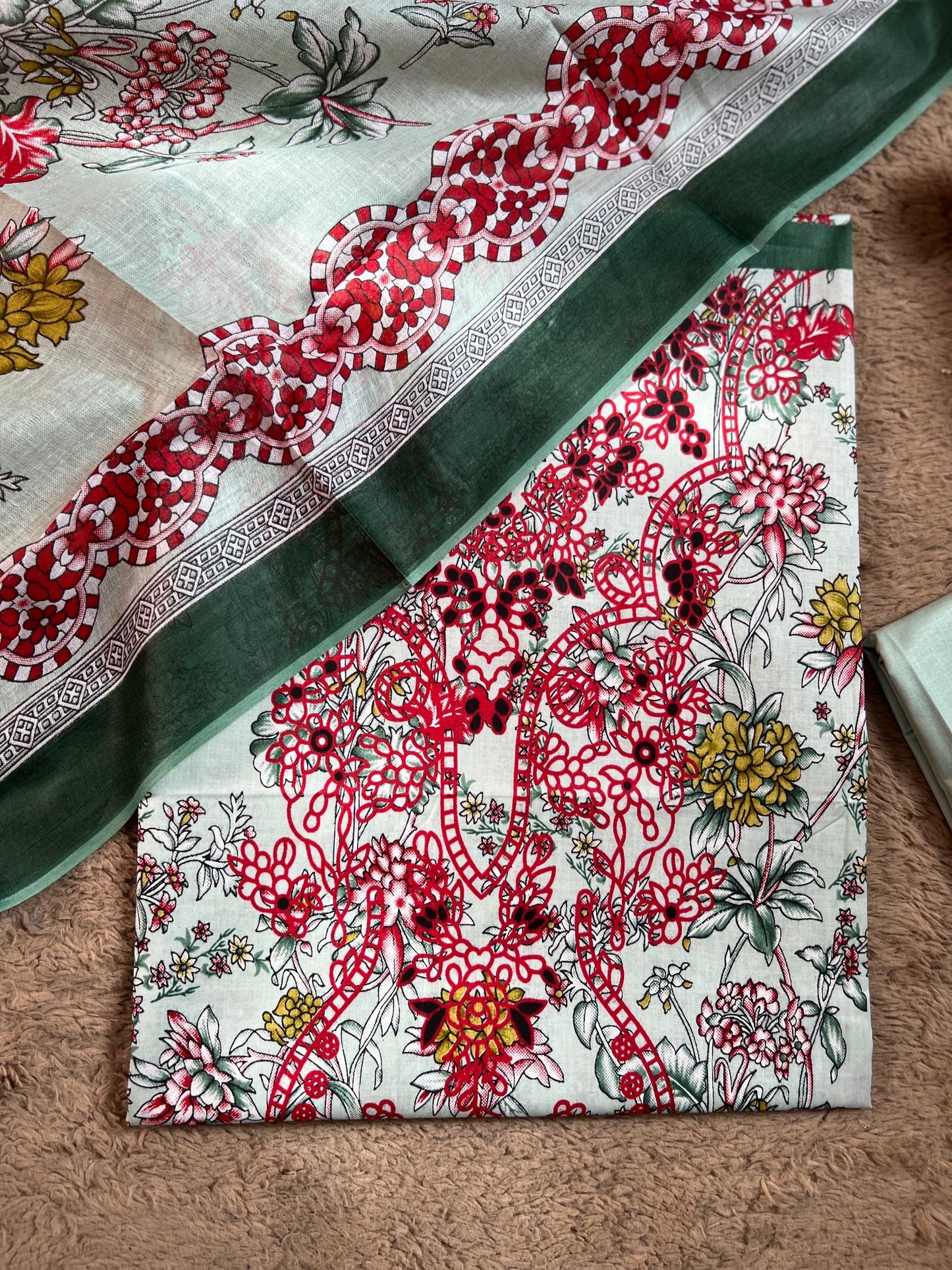 Floral Elegance Cotton Suit Set – Soft Summer Comfort