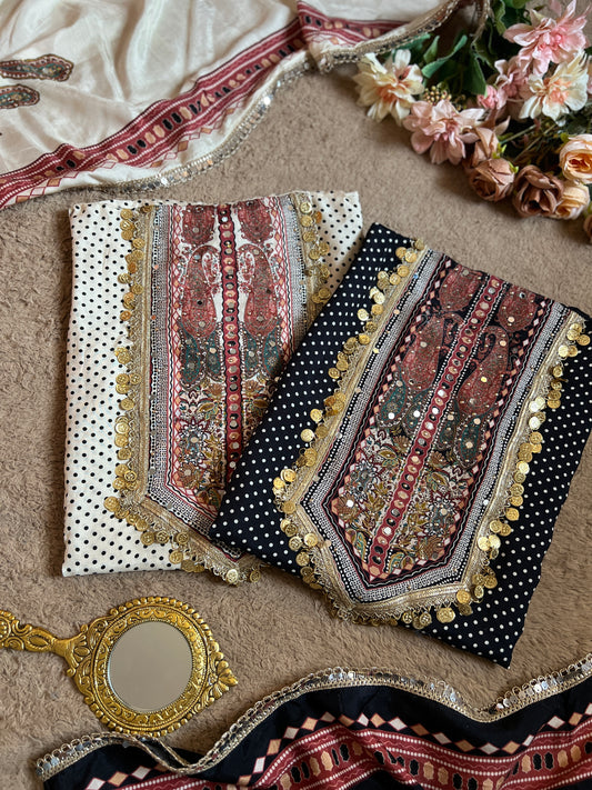 Royal Polka Edit with Mirror Spark & Coin Charm