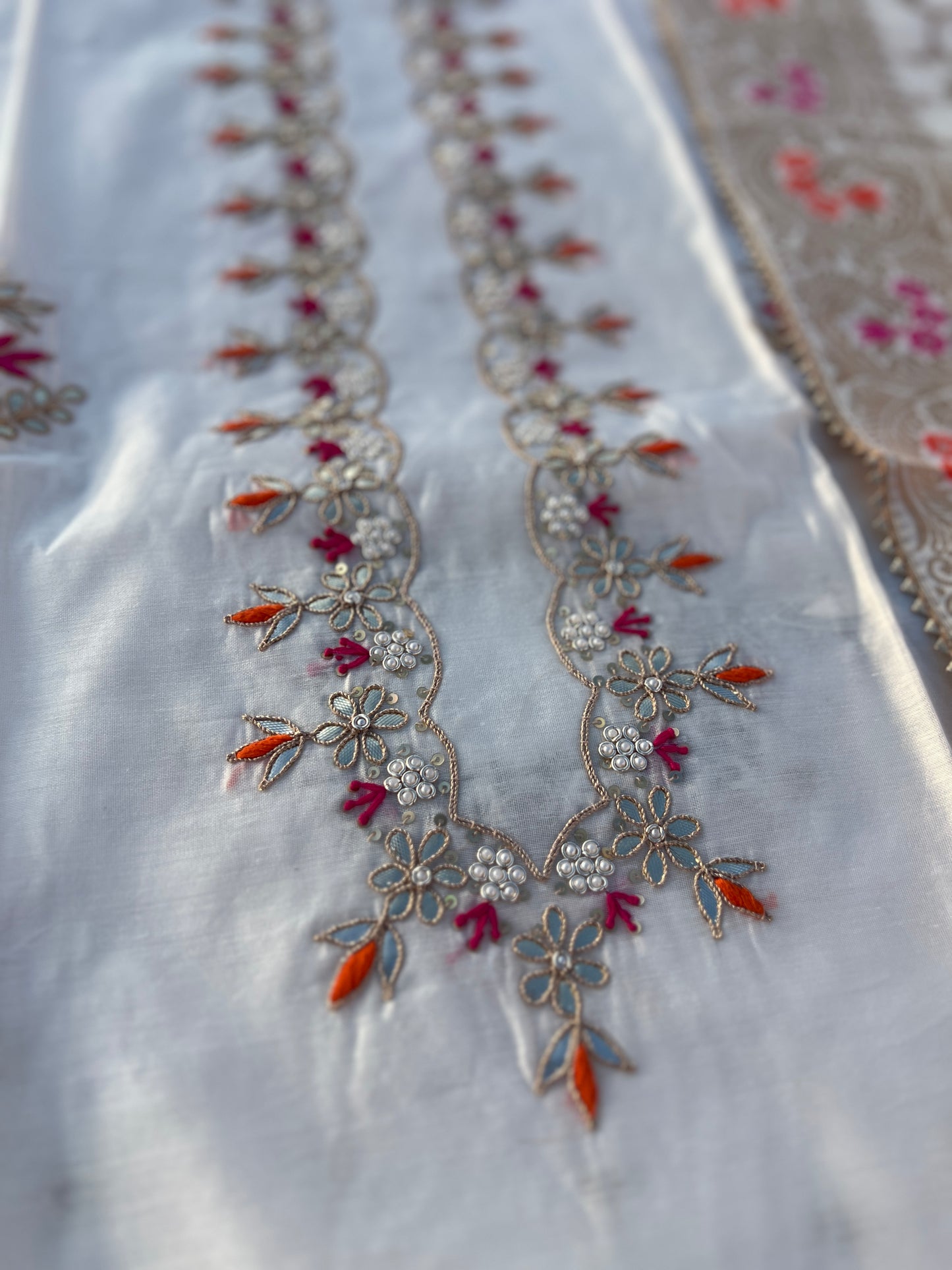 Royal Chanderi Silk with Intricate Hand Embroidery
