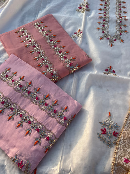 Royal Chanderi Silk with Intricate Hand Embroidery