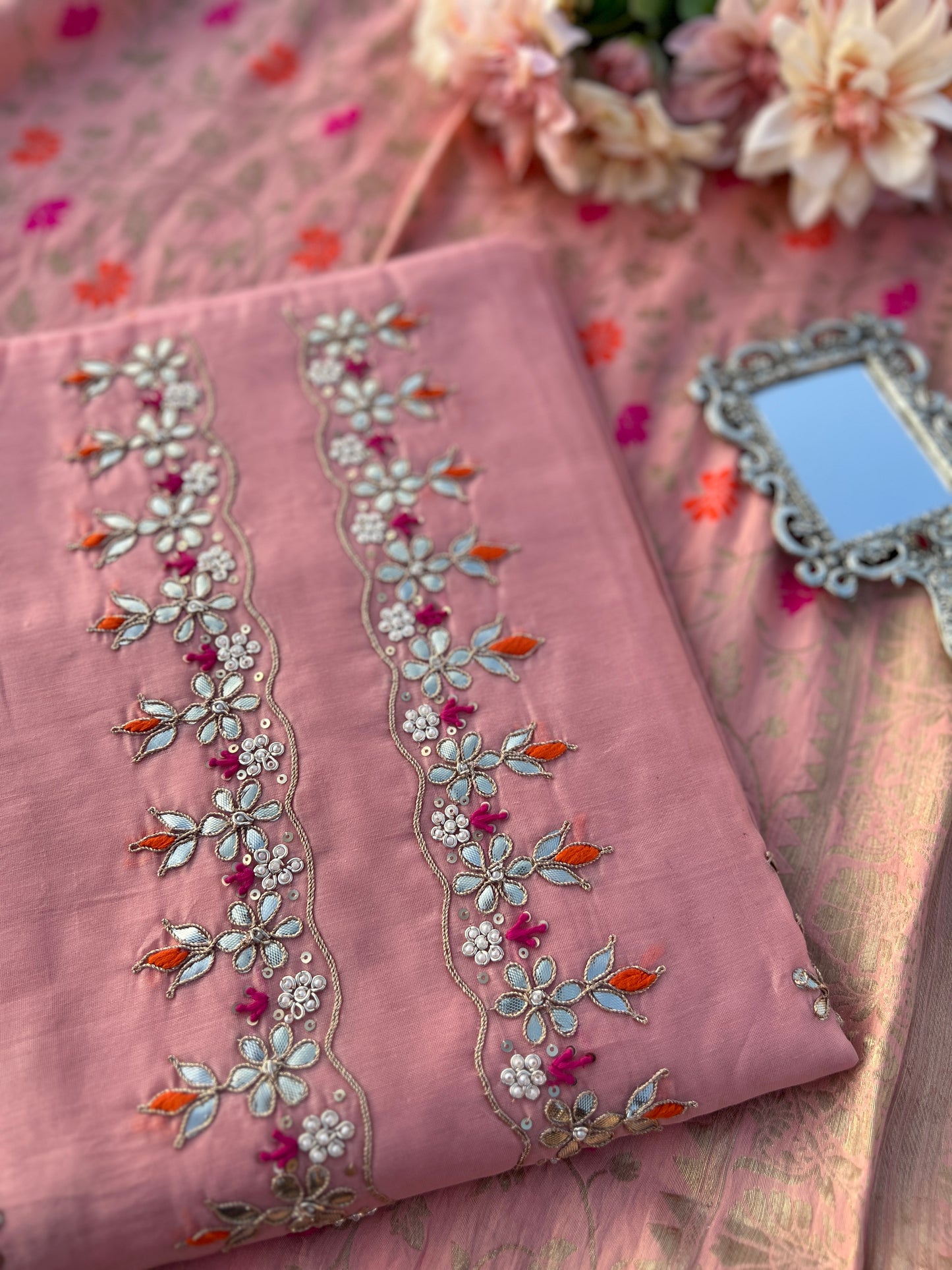 Royal Chanderi Silk with Intricate Hand Embroidery