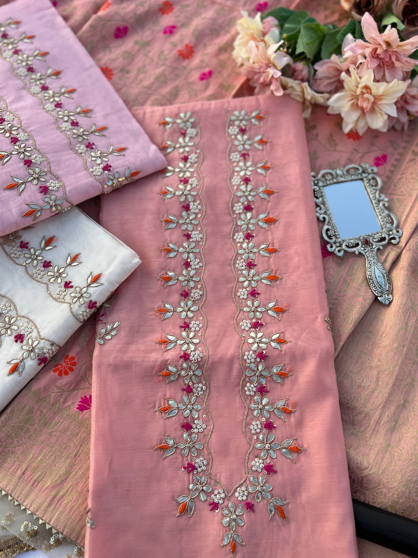 Royal Chanderi Silk with Intricate Hand Embroidery