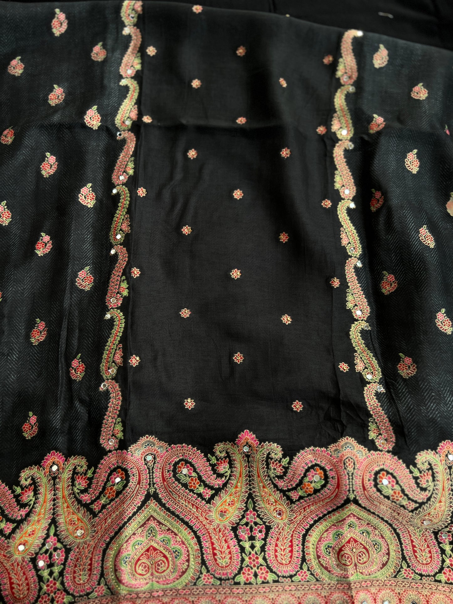 Black Suit With Banarasi Dupatta
