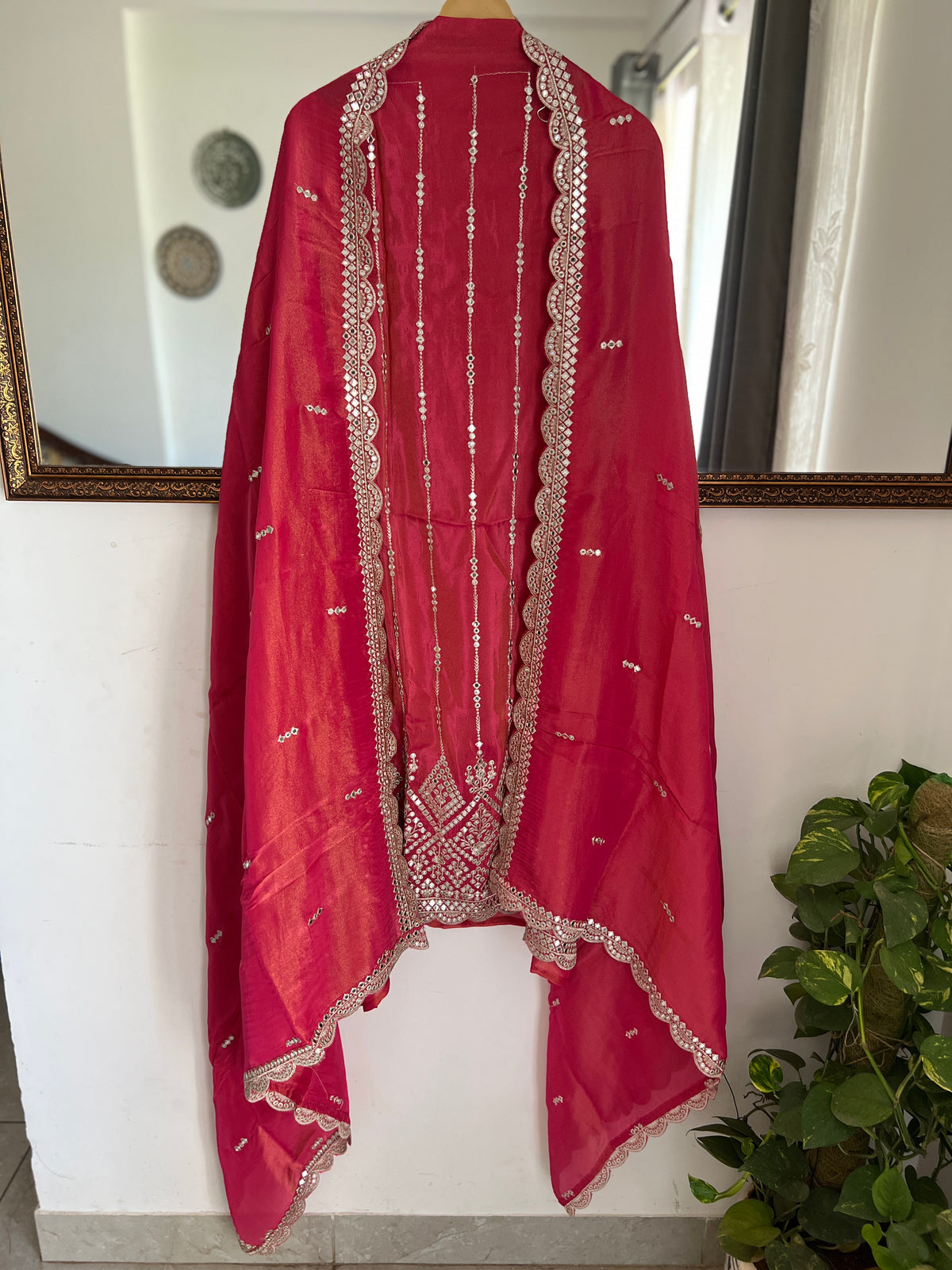 Regal Mirror Embellished Unstitched Suit Set