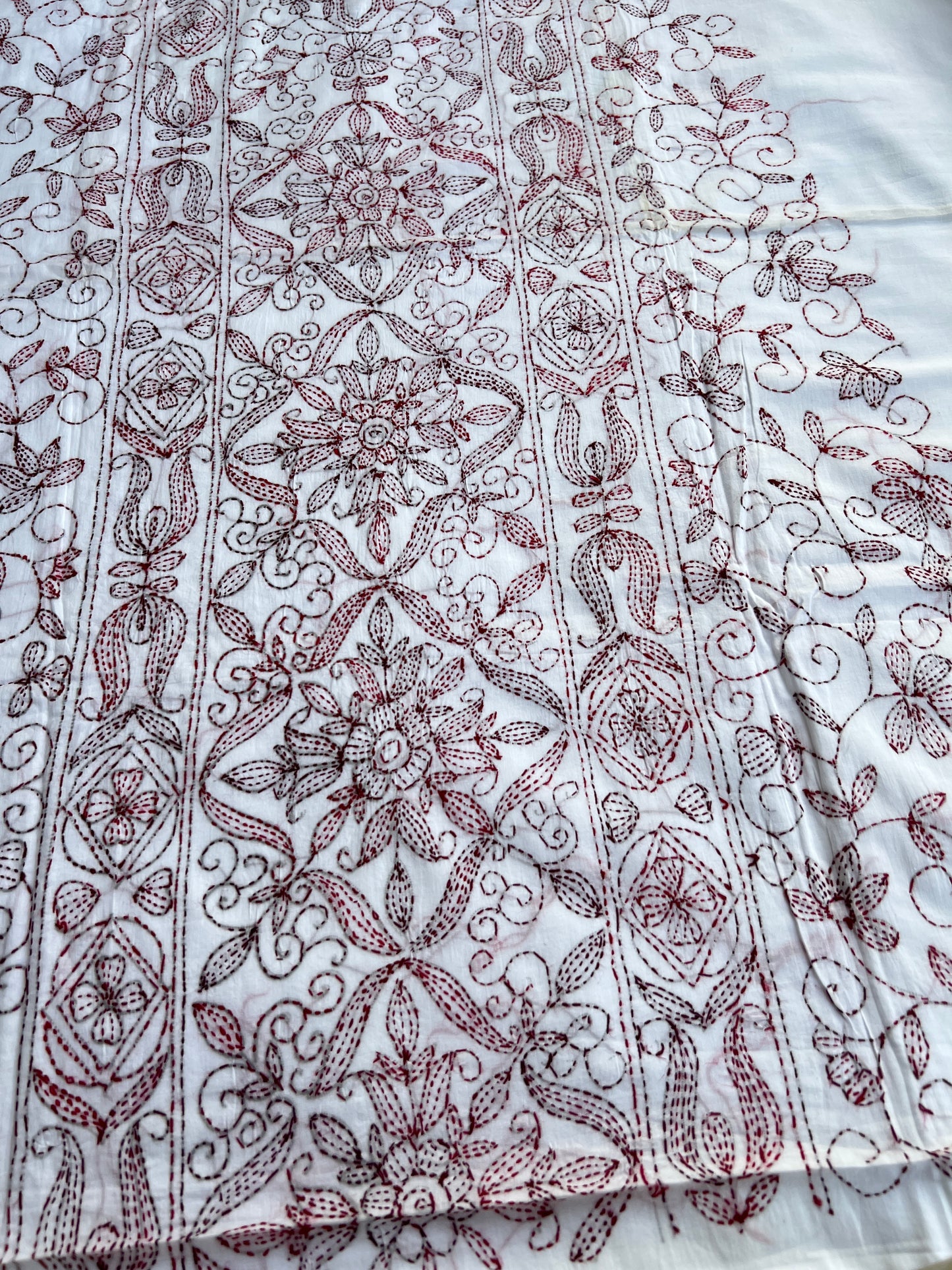 Pure Cotton Kathiyawadi Embroidered suit