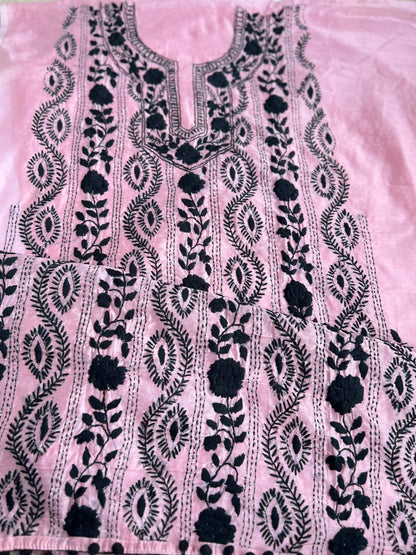 Hand-Embroidered Blush Charm