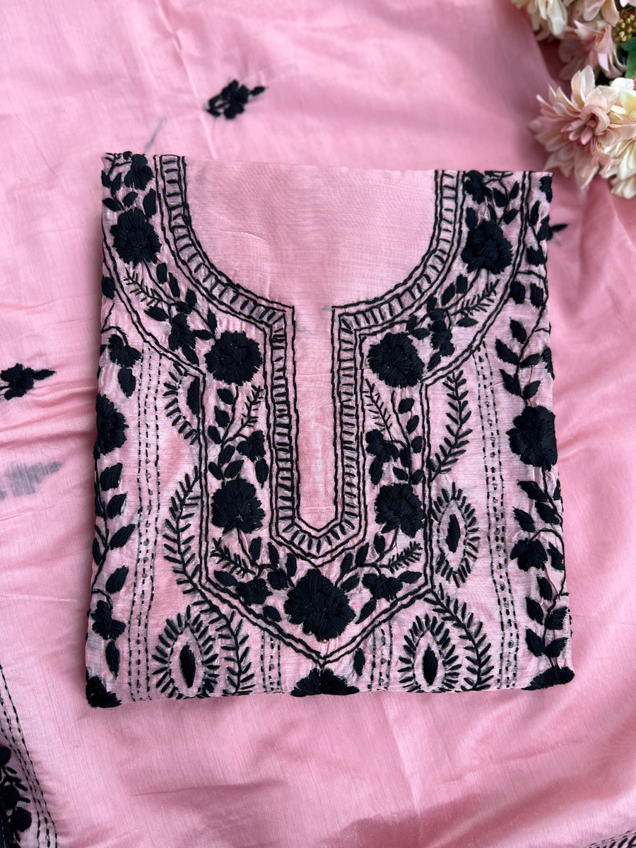 Hand-Embroidered Blush Charm