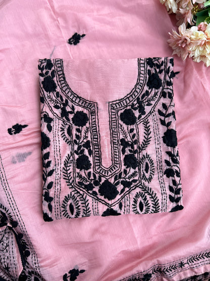Hand-Embroidered Blush Charm