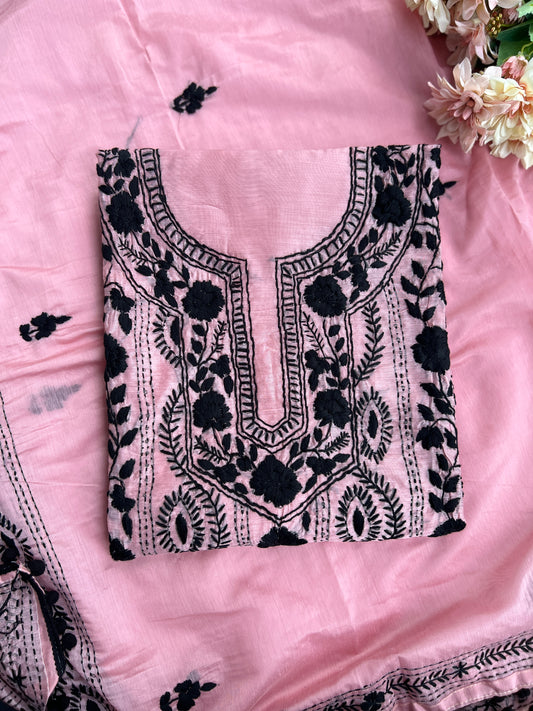 Hand-Embroidered Blush Charm