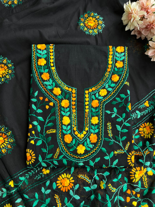 Black Heritage Thread Embroidered Suit