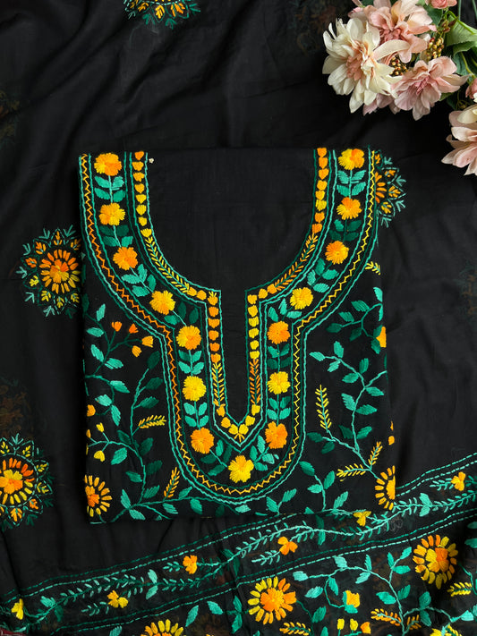 Black Heritage Thread Embroidered Suit