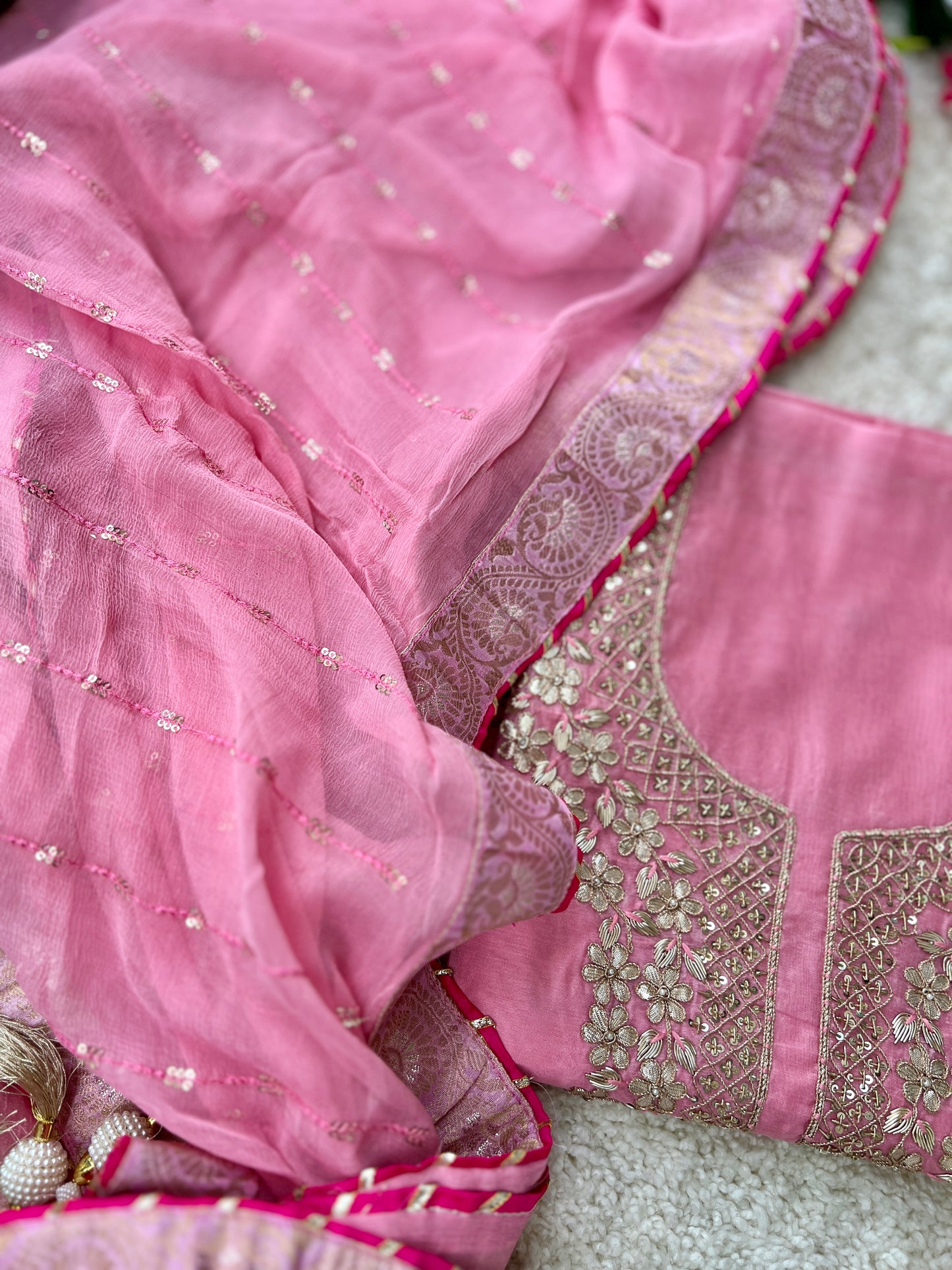 Blush Pink Handwork