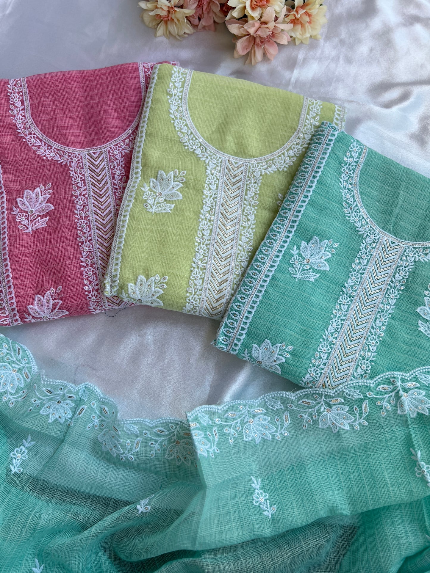 Pastel Love: Kota Doriya Embroidered Collection