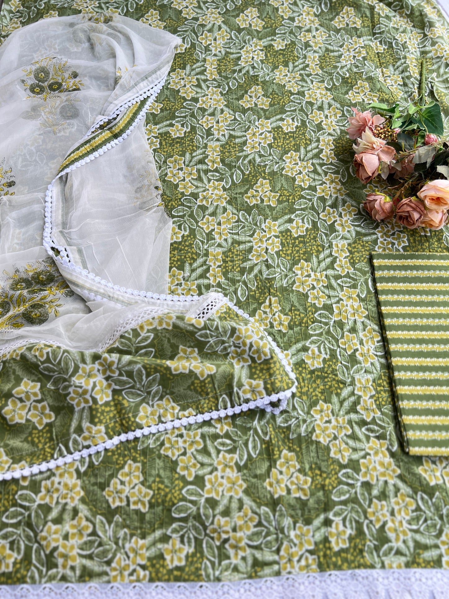 Fresh Floral Cotton Elegance