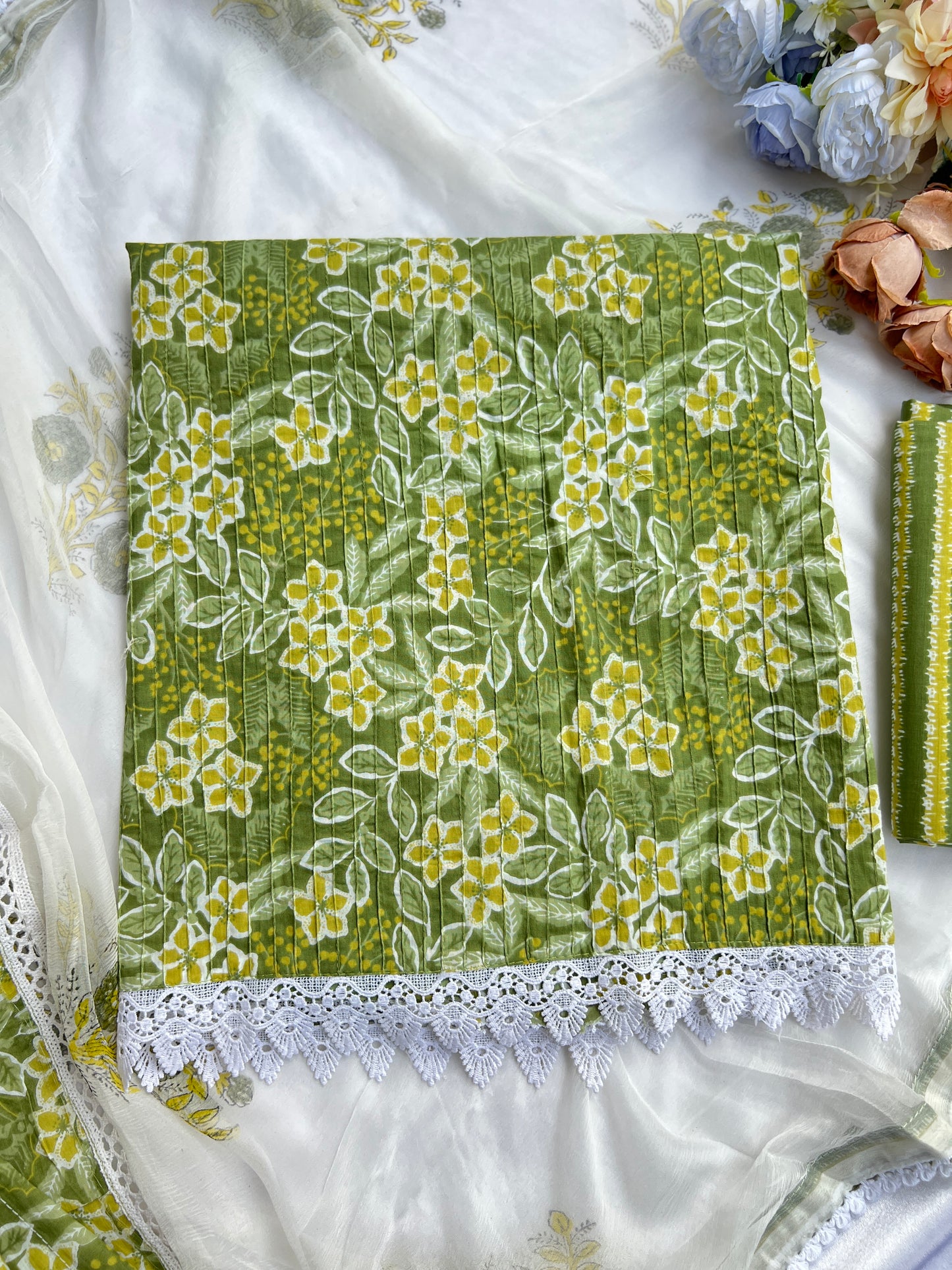Fresh Floral Cotton Elegance
