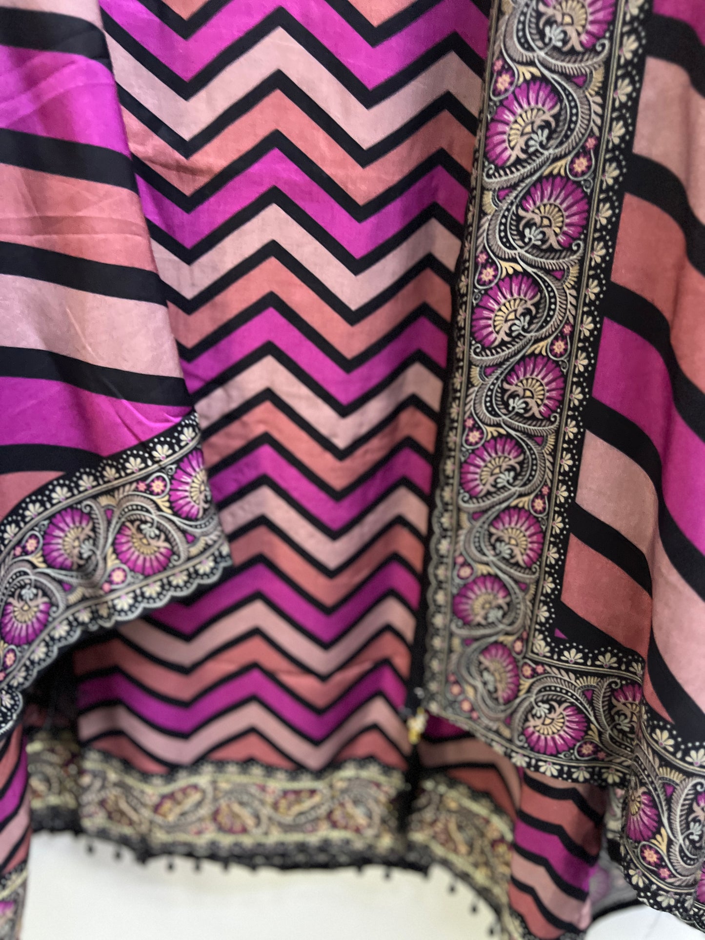 Bold Chevron Muslin Suit Set