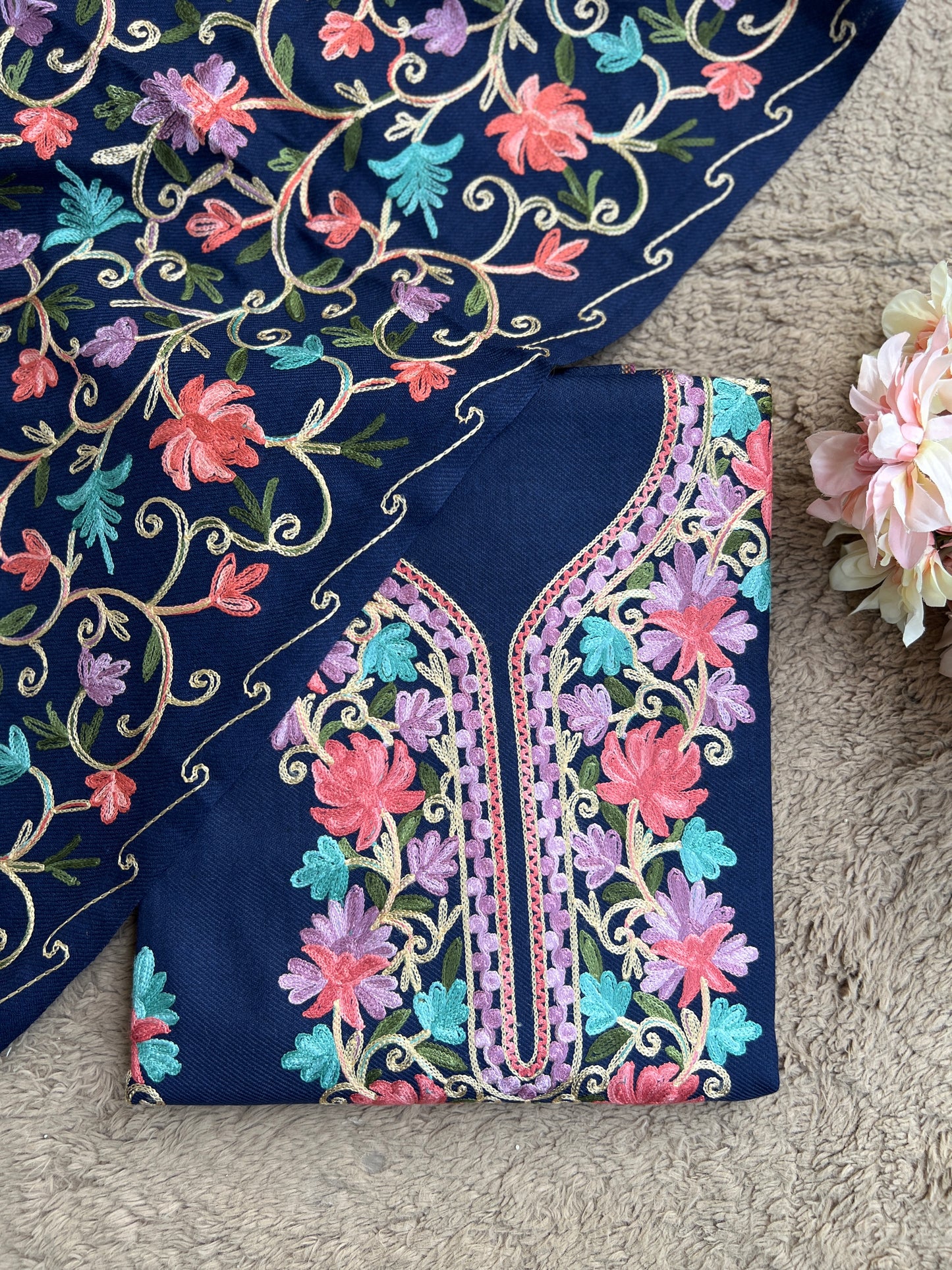 Classic Kashmiri blue Woolen Suit