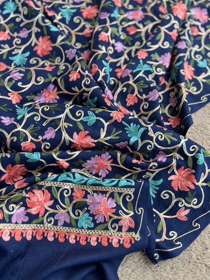 Classic Kashmiri blue Woolen Suit