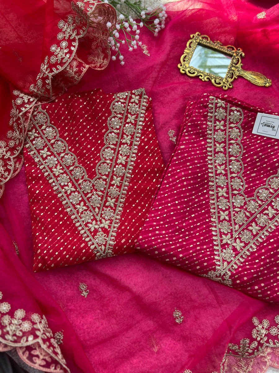 Radiant Red and Rani Laheriya