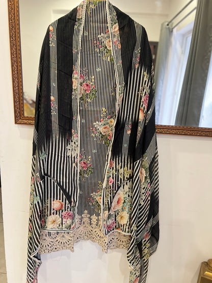 Striped Grace with Cutwork Detail