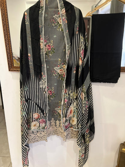 Striped Grace with Cutwork Detail