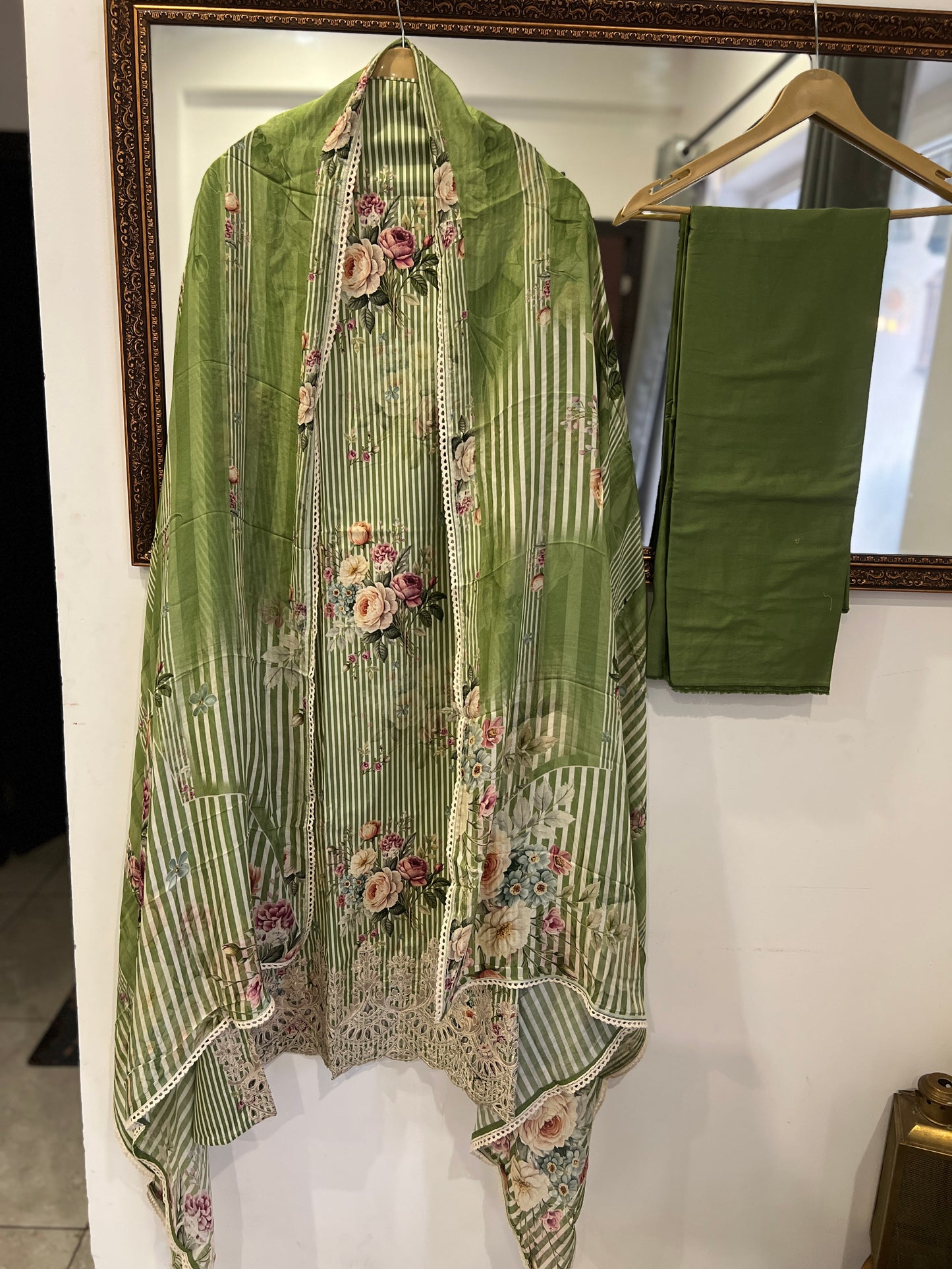 Striped Grace with Cutwork Detail