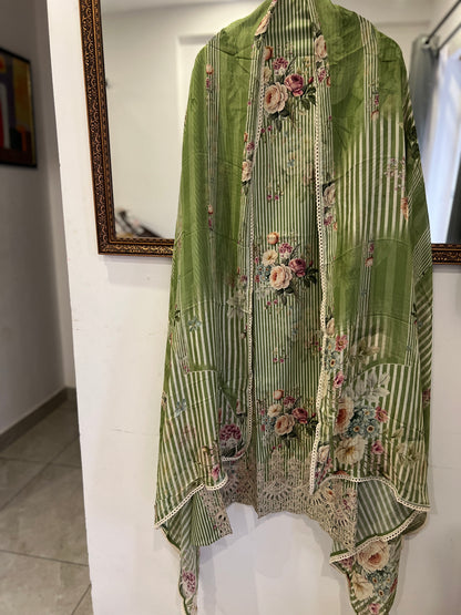 Striped Grace with Cutwork Detail