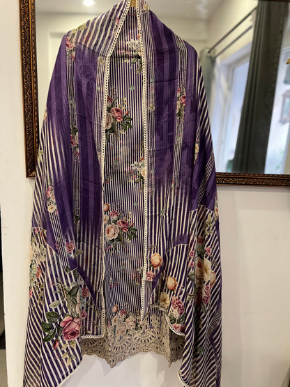 Striped Grace with Cutwork Detail