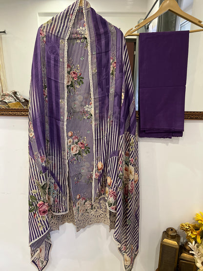 Striped Grace with Cutwork Detail