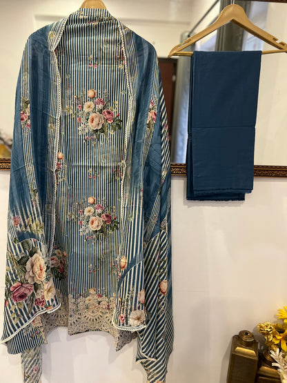 Striped Grace with Cutwork Detail