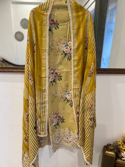 Striped Grace with Cutwork Detail