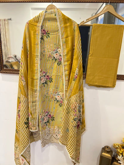 Striped Grace with Cutwork Detail