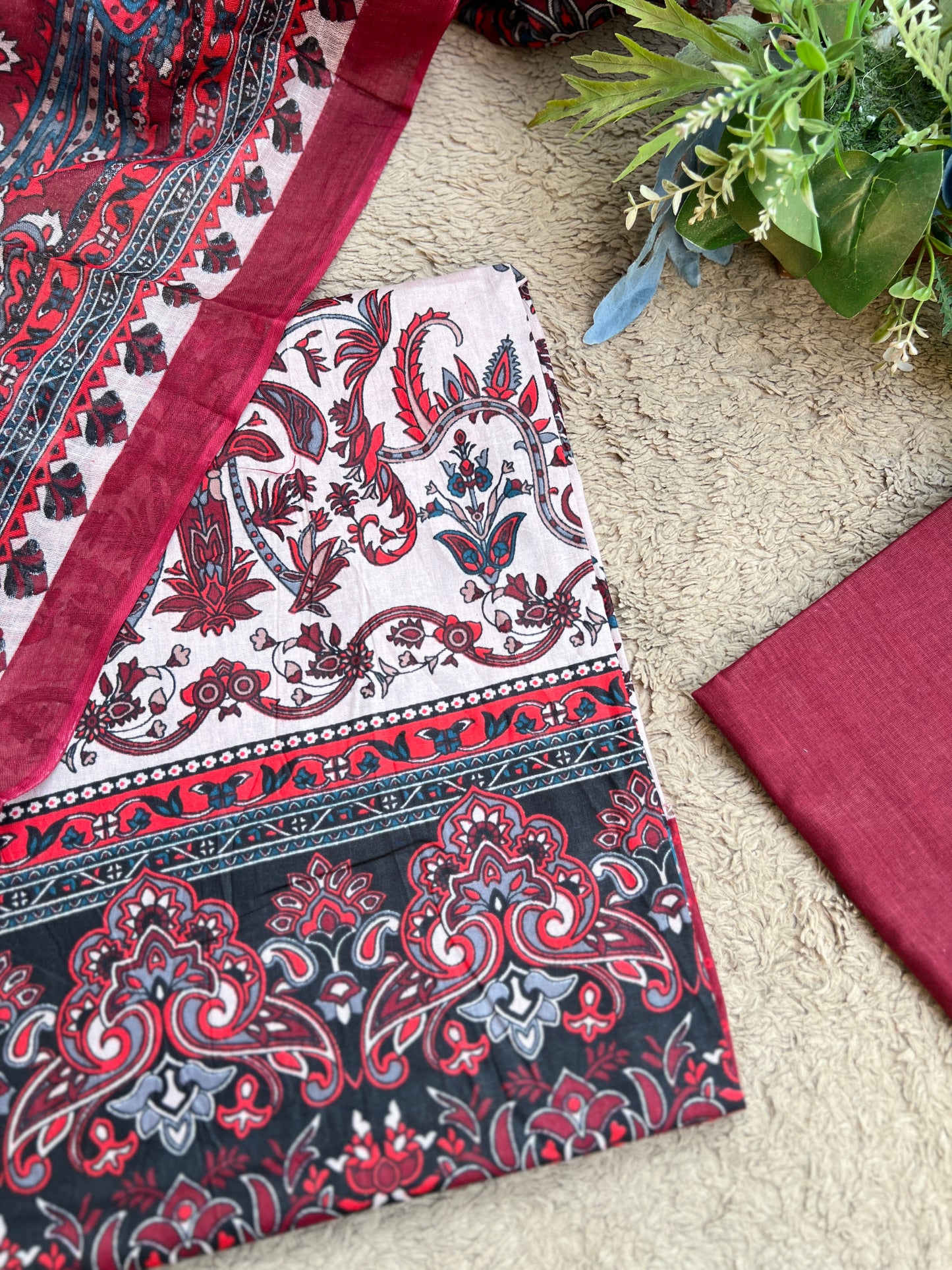 Crimson Charm Pakistani Daily Wear