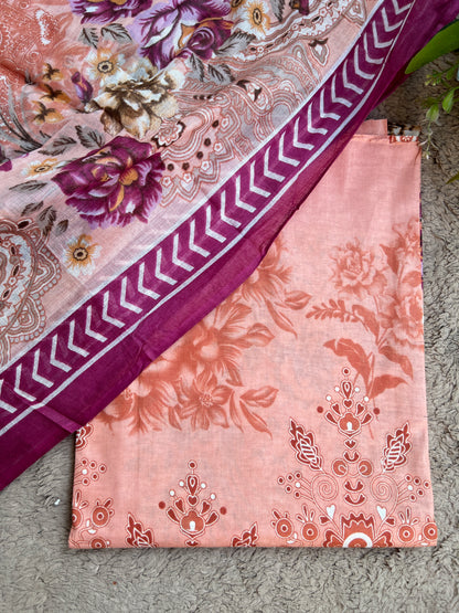 Peach Floral Everyday Suit