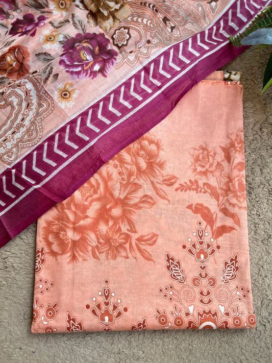 Peach Floral Everyday Suit