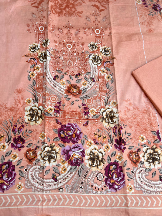 Peach Floral Everyday Suit