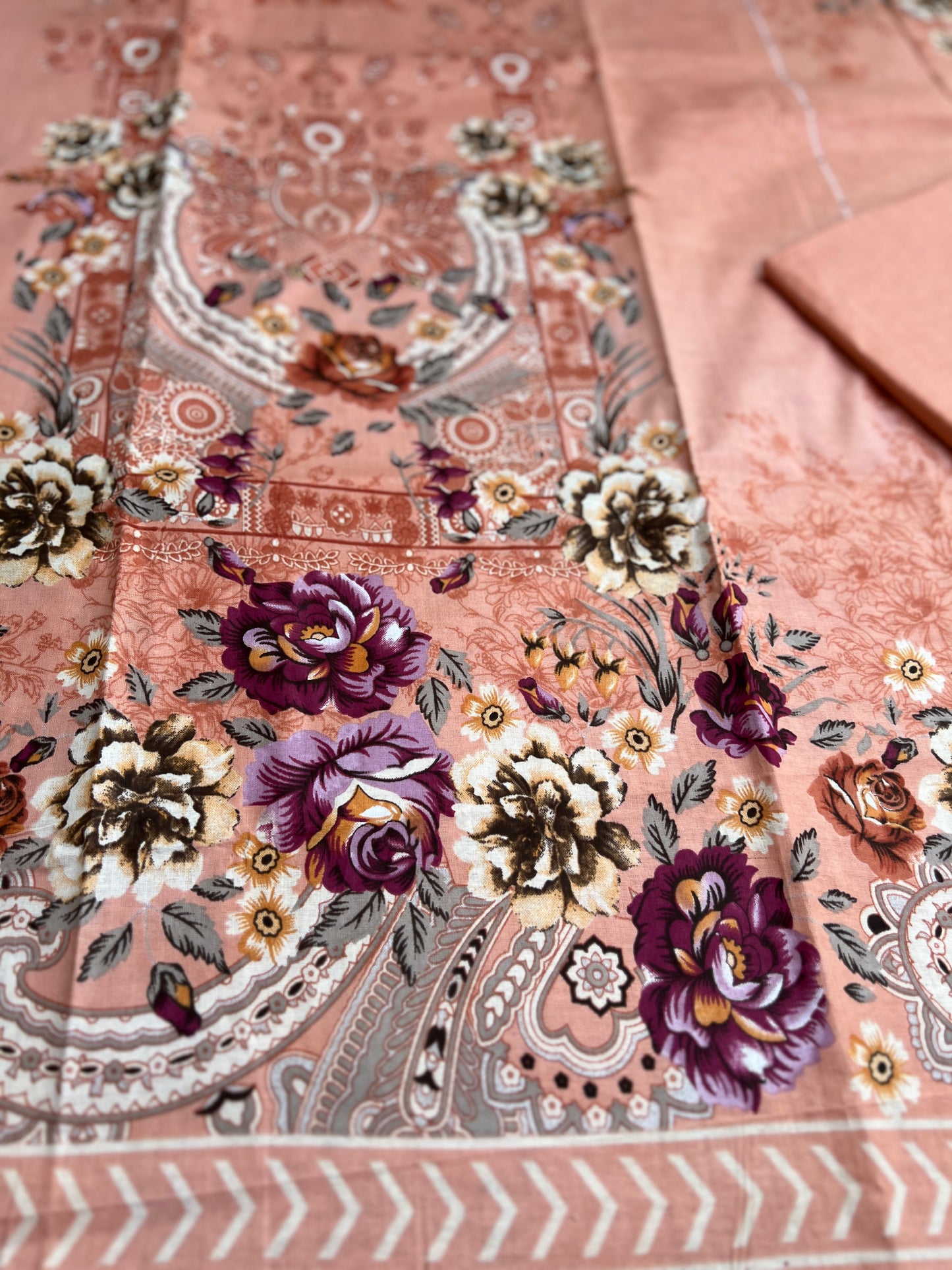 Peach Floral Everyday Suit