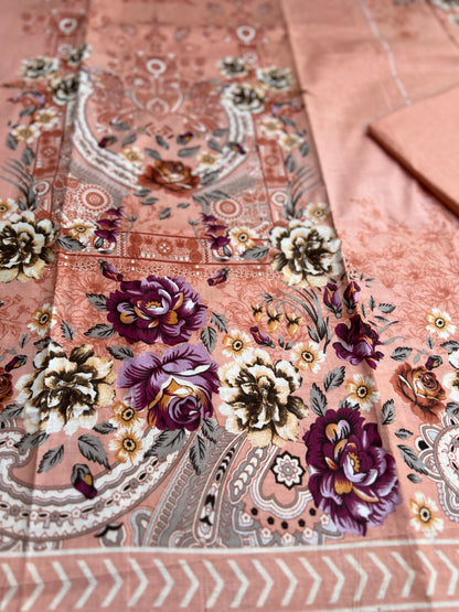 Peach Floral Everyday Suit