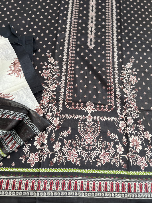 Midnight Black Pakistani Daily Wear