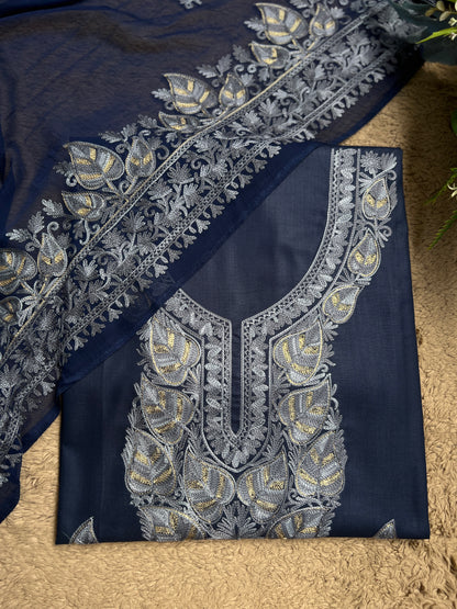 Regal Chinar Tilla Suit with Pure Chiffon Embroidered Dupatta