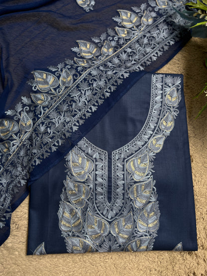 Regal Chinar Tilla Suit with Pure Chiffon Embroidered Dupatta