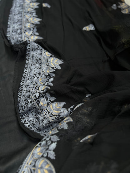 Regal Chinar Tilla Suit with Pure Chiffon Embroidered Dupatta